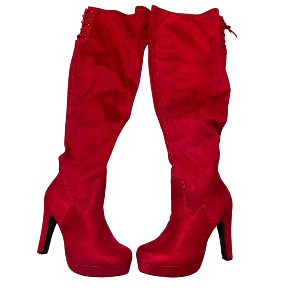 Torrid Red Over the Knee Boots-Brand New in Box